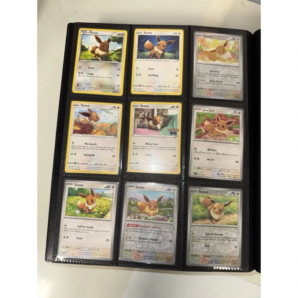 Pokemon Binder Collection Full arts, promos, cosmos ALL NM 144 Cards Eevee lover